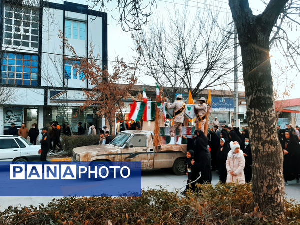 مراسم استقبال از شهید گمنام در غلامان