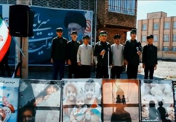 حضور پُرشور مردم و جوانان شهرستان فیروزه در راهپیمایی روز جهانی قدس 