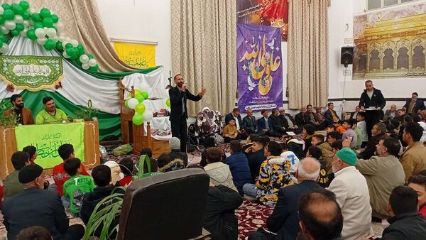 جشن باشکوه ولادت امام علی (ع) در روستای نقاب خلیل آباد