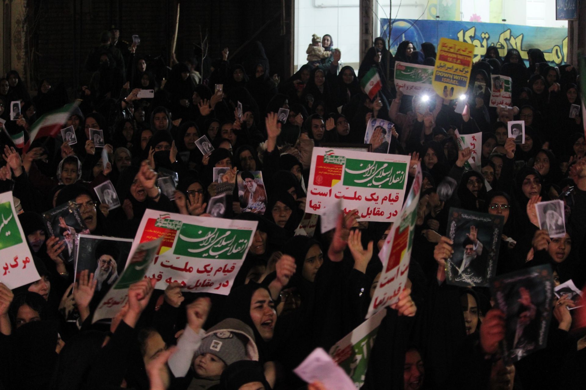 راهپیمایی مردم شهرستان خلیل آباد در پی شهادت جانسوز رهبر معظم انقلاب