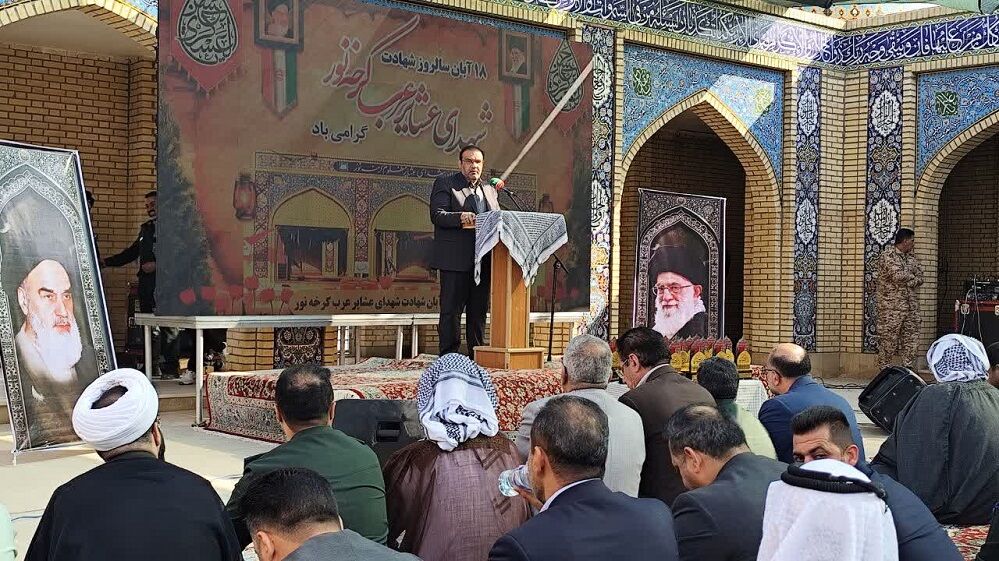 عطر ایثار در کرخه نور پیچید؛ آیین گرامیداشت شهدای عشایر عرب برگزار شد