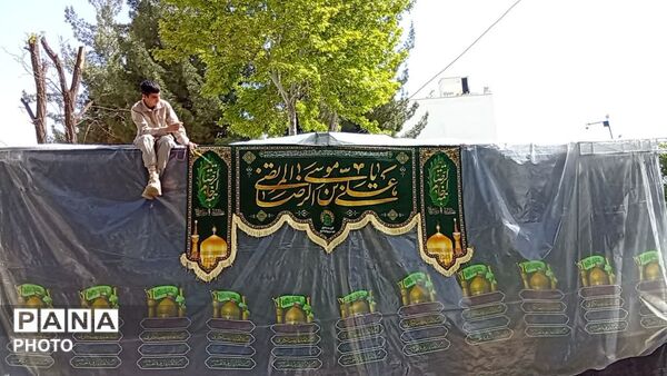 آماده سازی موکب خدمتگزاران رضوی برای خدمت رسانی به مردم همزمان با میلاد امام رضا(ع) در یاسوج