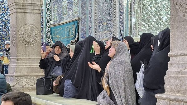 مراسم عزاداری شام شهادت امام هادی(ع) در حرم بانوی کرامت 
