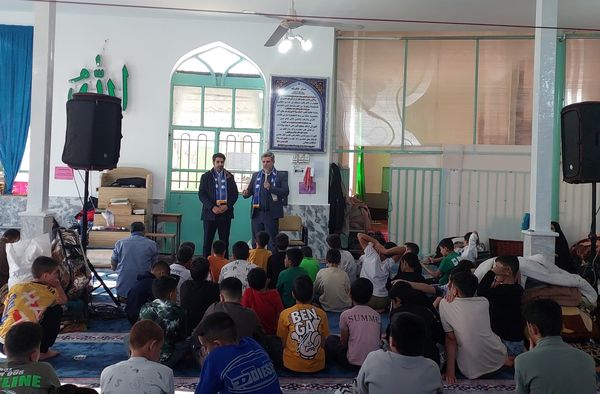 حضور مسئولان آموزش و پرورش در جمع دانش آموزان معتکف جلگه رخ