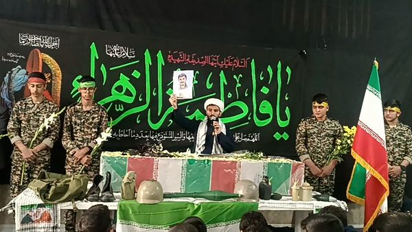 مراسم استقبال از شهید گمنام در دبیرستان شاهد ابوذر غفاری نیشابور 