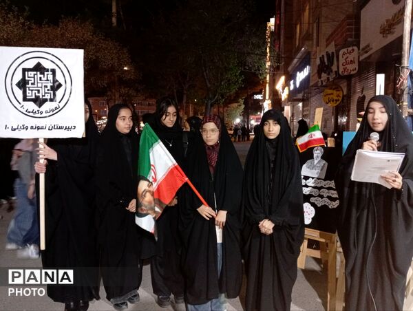 موکب فرهنگی دبیرستان نمونه وکیلی ۱۰ در حسینیه فضل 