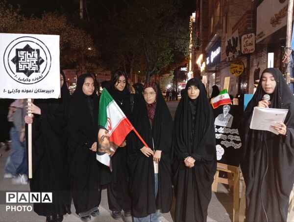 موکب فرهنگی دبیرستان نمونه وکیلی ۱۰ در حسینیه فضل 