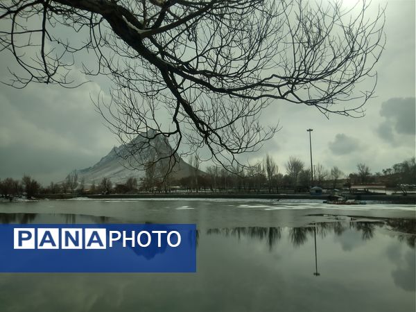 برف زمستانی در شهرستان بن 