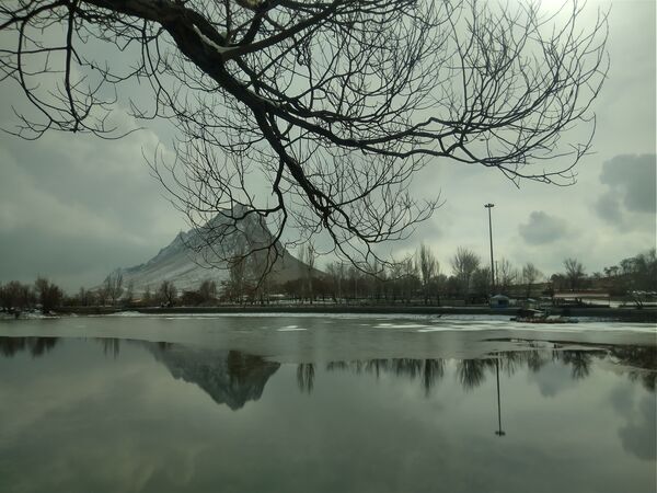 برف زمستانی در شهرستان بن 