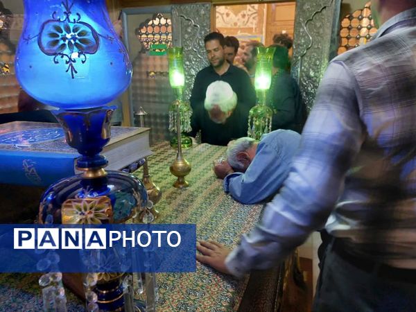 مراسم غبار روبی و زیارت ضریح مطهر سلطانعلی ابن امام محمد باقر (ع) در کربلای ایران 