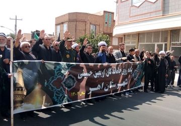 پیاده روی جاماندگان اربعین حسینی در اهر