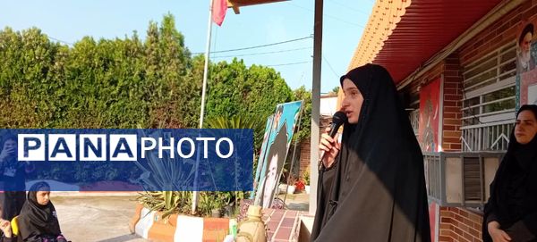 نواخته شدن زنگ ایثار و مقاومت در دبیرستان دخترانه شاهد سمیه