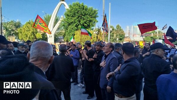 نورآباد در سوگ تاسوعای حسینی غرق در ماتم شد