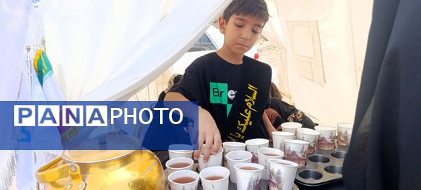 برپایی موکب توسط دانش‌آموزان در آشخانه