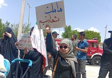 وداع با سردار شهید در شهرستان بروجن