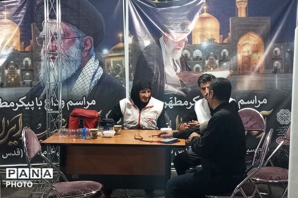 قرارگاه مرکزی اسکان مراسم وداع و تشییع رهبر شهید توسط شهرداری نصیرشهر
