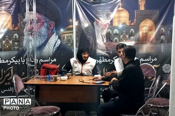 قرارگاه مرکزی اسکان مراسم وداع و تشییع رهبر شهید توسط شهرداری نصیرشهر