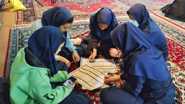 برگزاری لیگ جت دختران در مصلی بقیة اللّٰه شهرستان اشتهارد 