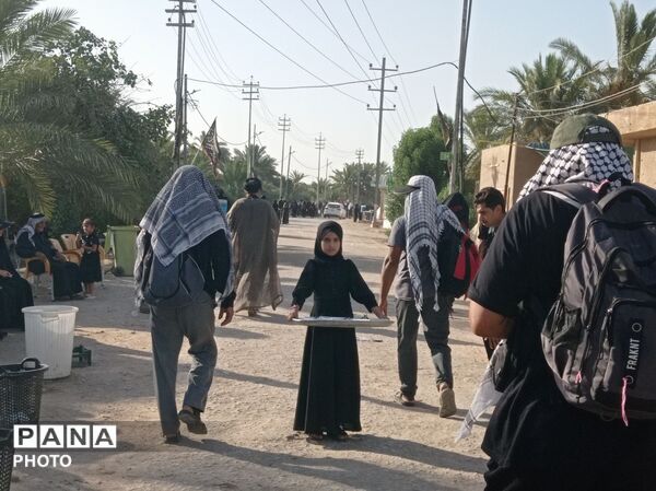 آیینِ کوچکِ مهمان‌نوازی در مسیرِ بی‌پایانِ نجف به کربلا