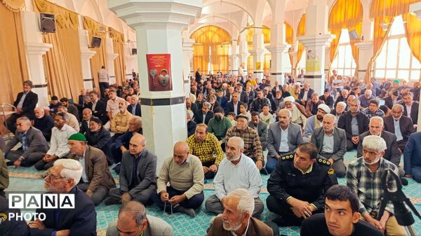 نخستین نماز جمعه ماه مبارک رمضان در شهرستان خلیل‌آباد 