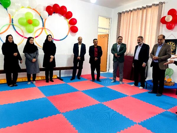 افتتاحیه کلاس درس تربیت‌بدنی در مدرسه قرآنی آیت الله غفاری شهرستان خاتم 