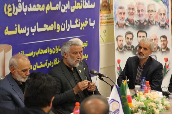 نشست خبری رئیس هیات امنا و مدیر روابط عمومی آستان حضرت سلطانعلی(ع) و اصحاب رسانه