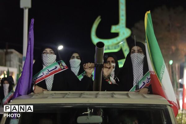 رزمایش دختران جان فدای ایران در گناباد