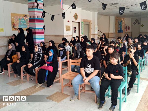 عزاداری کودکان عاشورایی در کانون پرورش فکری مرکز پردیسان قم