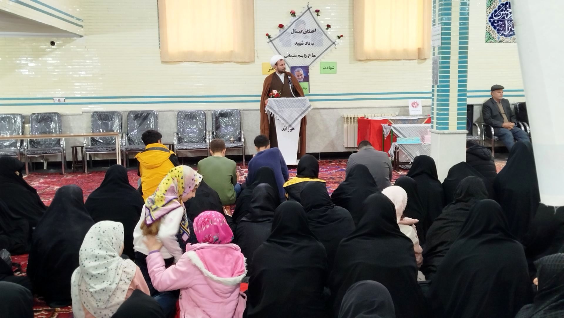 بدرقه دانش‌آموزان معتکف در شهرستان هوراند