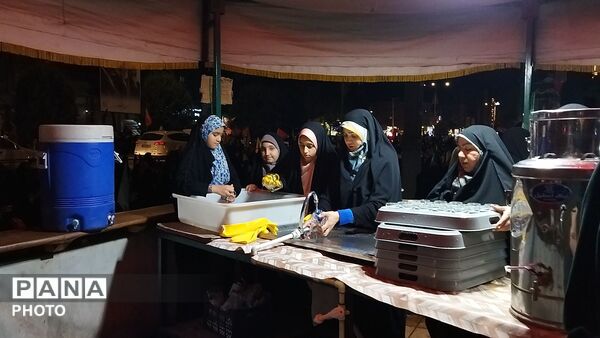 چایخانه هیئت  فاطمه الزهرا در شب صد هشتادم 
