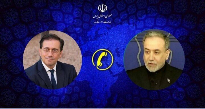 گفت‌وگوی تلفنی وزرای امور خارجه جمهوری اسلامی ایران و اسپانیا