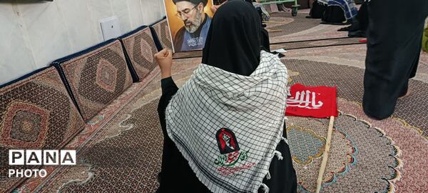 تجدید میثاق دانش‌آموزان شهر جعفریه با آرمان‌های رهبر شهید