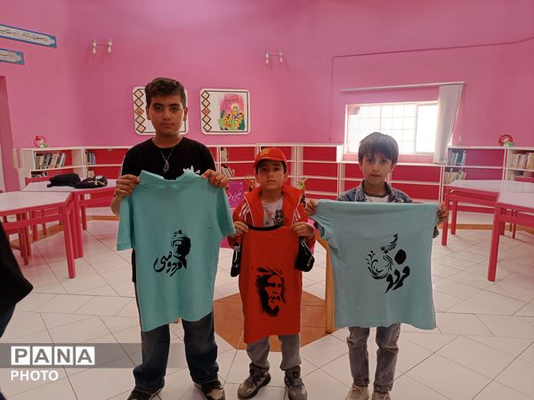 فردوسی در قاب هنر کودکان فارسان
