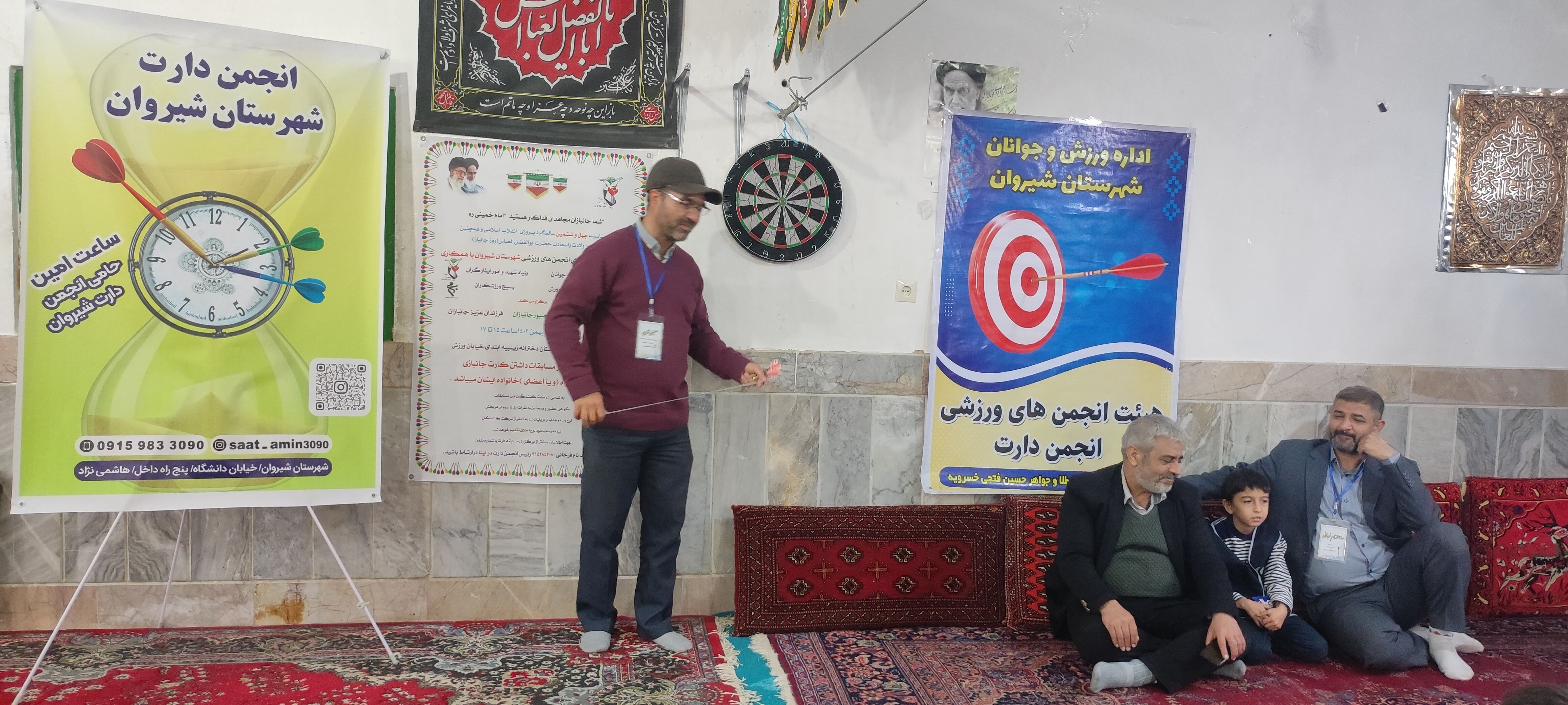 استعدادیابی مسابقات دارت در روستای چلو شهرستان شیروان