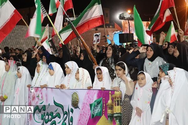 شامگاهی دیگر از حضور گرم مردمان باشتی در تجمعات