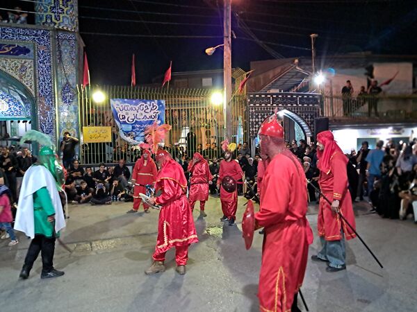 آیین خیمه سوزان در مسجد ابوالفضل قائمشهر
