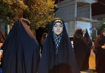 تداوم حمایت شبانه ی مردم بهاباد از جمهوری اسلامی 