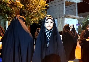 تداوم حمایت شبانه ی مردم بهاباد از جمهوری اسلامی 