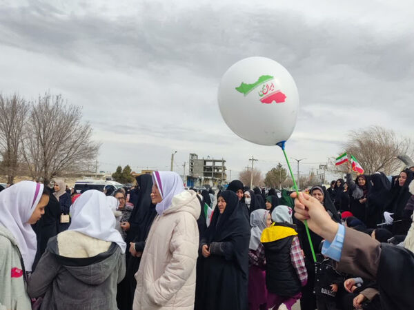راهپیمایی پرشور ۲۲ بهمن ماه خرم‌بید
