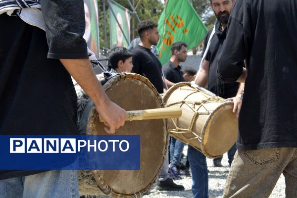 پیاده روی دلدادگان اربعین حسینی ع در اسلامشهر به سوی امامزاده اسماعیل