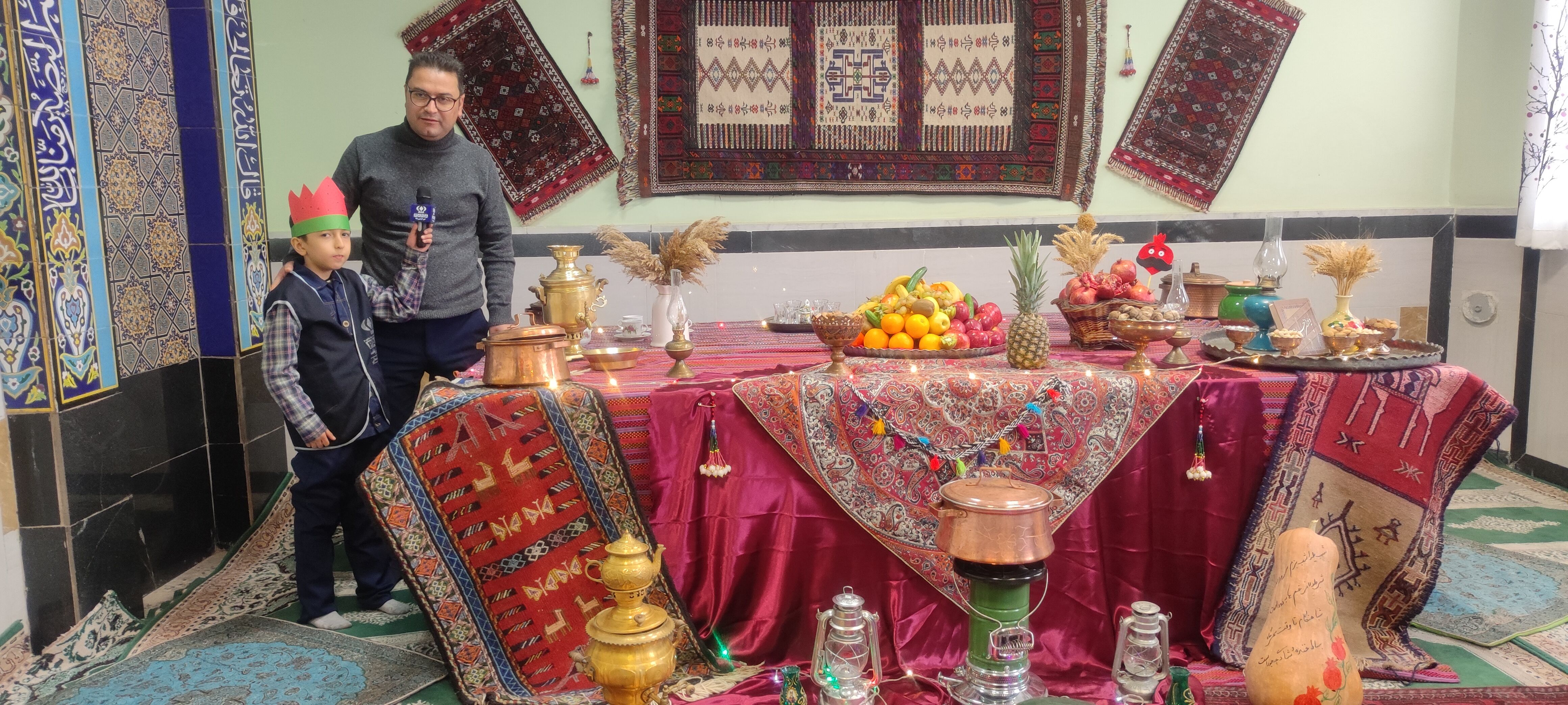 جشن یلدایی در مدرسه شهدای فرهنگی شهرستان شیروان