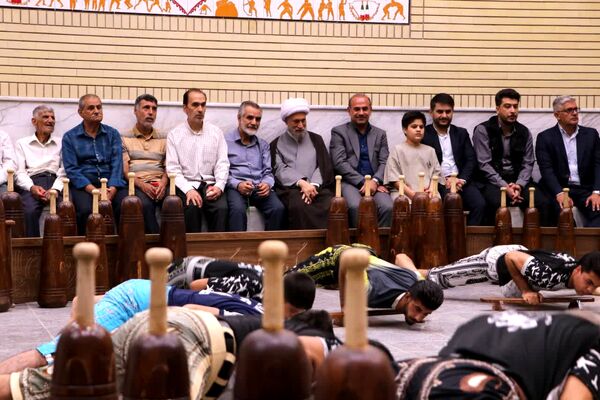 آیین افتتاح زورخانه مهدیه شهدا در شیراز