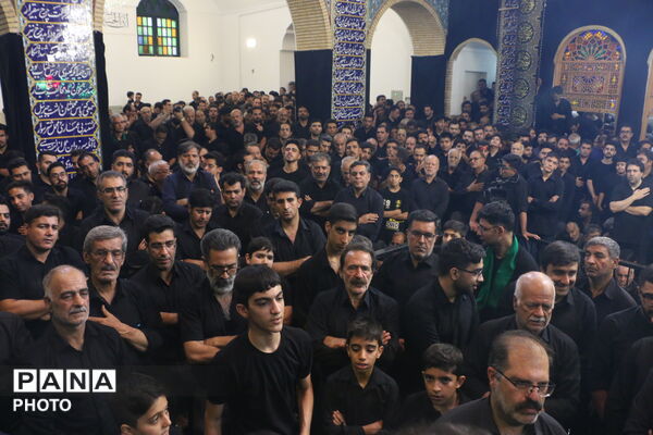 عزاداری هیئت مزرعه امحسن ده بالا در خانه امام حسینی یزد