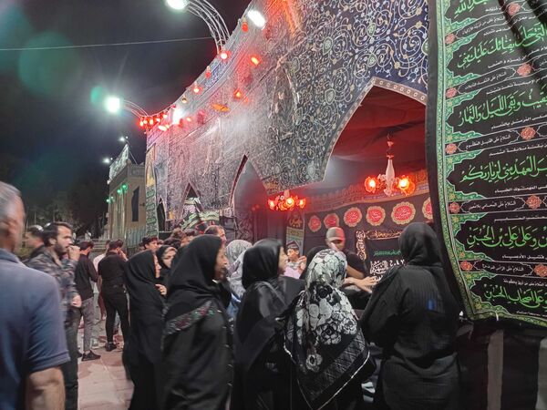 برپایی موکب پذیرایی در ایام محرم در شهرستان کاشمر