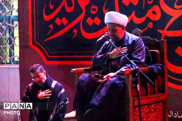 عزاداری شب هفتم محرم در امامزاه عمادالدین رباط‌کریم