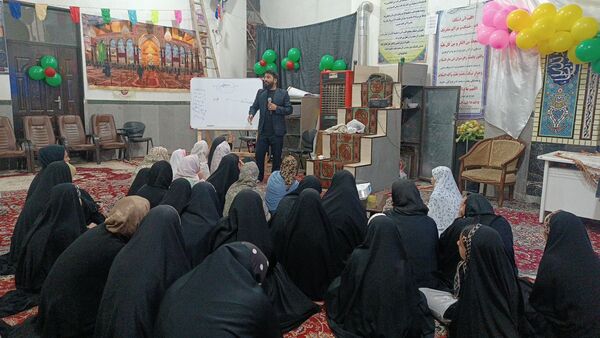 مراسم اعتکاف در مسجد امام حسین بلوار توس منطقه تبادکان مشهد