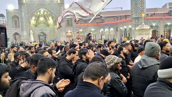 مراسم عزاداری شام شهادت امام هادی(ع) در حرم بانوی کرامت 