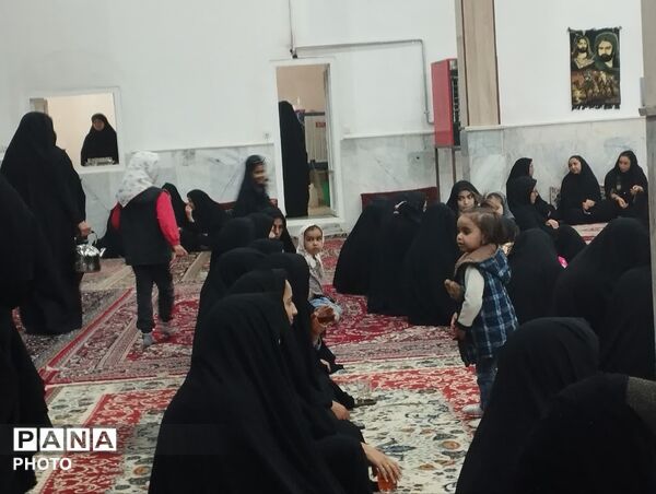 مراسم عزاداری شهادت رهبر معظم انقلاب در روستای مهدی آباد خلیل آباد