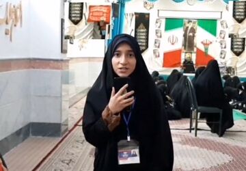 مراسم سوگواری شهادت دردانه سیدالشهدا(ع) در دبیرستان هدی