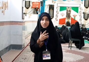 مراسم سوگواری شهادت دردانه سیدالشهدا(ع) در دبیرستان هدی